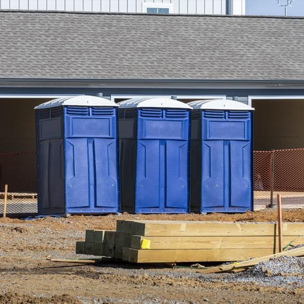 Heavy-duty construction site porta potty in Honolulu, Hawaii